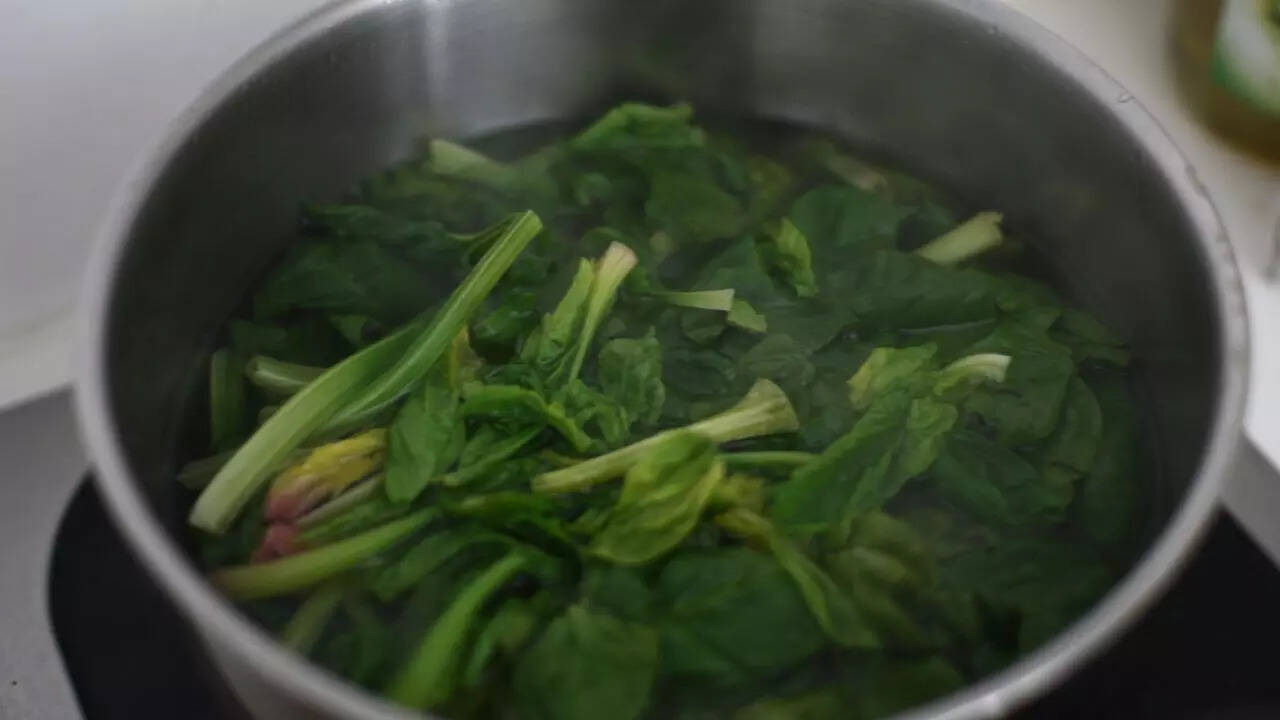 Account for shrinkage when cooking spinach