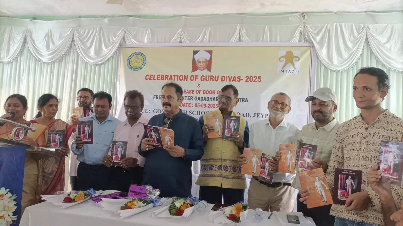 Book on freedom fighter and teacher Gadadhar Mahapatra unveiled in Jeypore