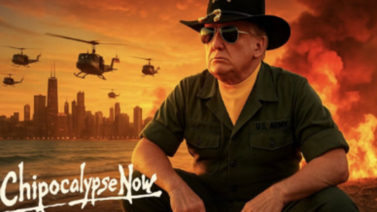 &lsquo;Chipocalypse Now&rsquo;: Trump threatens Chicago with national guard; posts image of city under attack