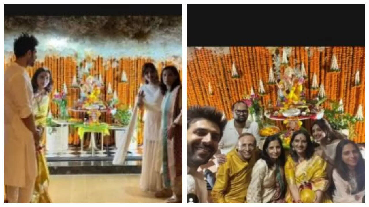 Kartik-Sreeleela celebrate Ganesh Chaturthi amid dating rumours