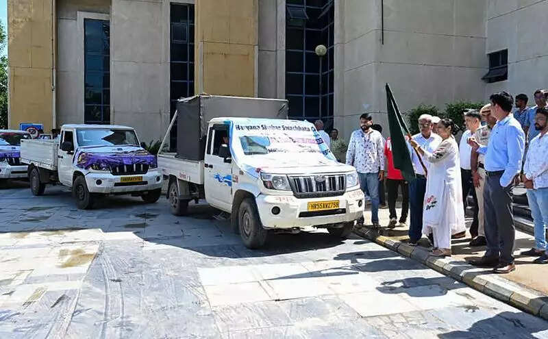 New fleet of safai vans rolled out to improve garbage collection, cleanliness in Gurgaon