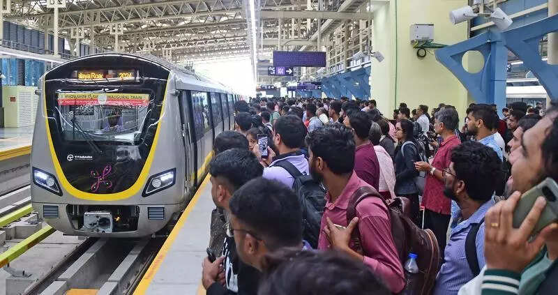 Wait for Yellow Line Metro in Bengaluru now reduced to 19 mins