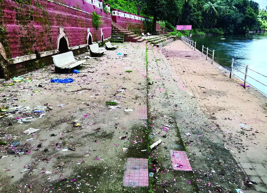 PoP idols, firework waste post Chaturthi irk residents of Bicholim and Sanquelim