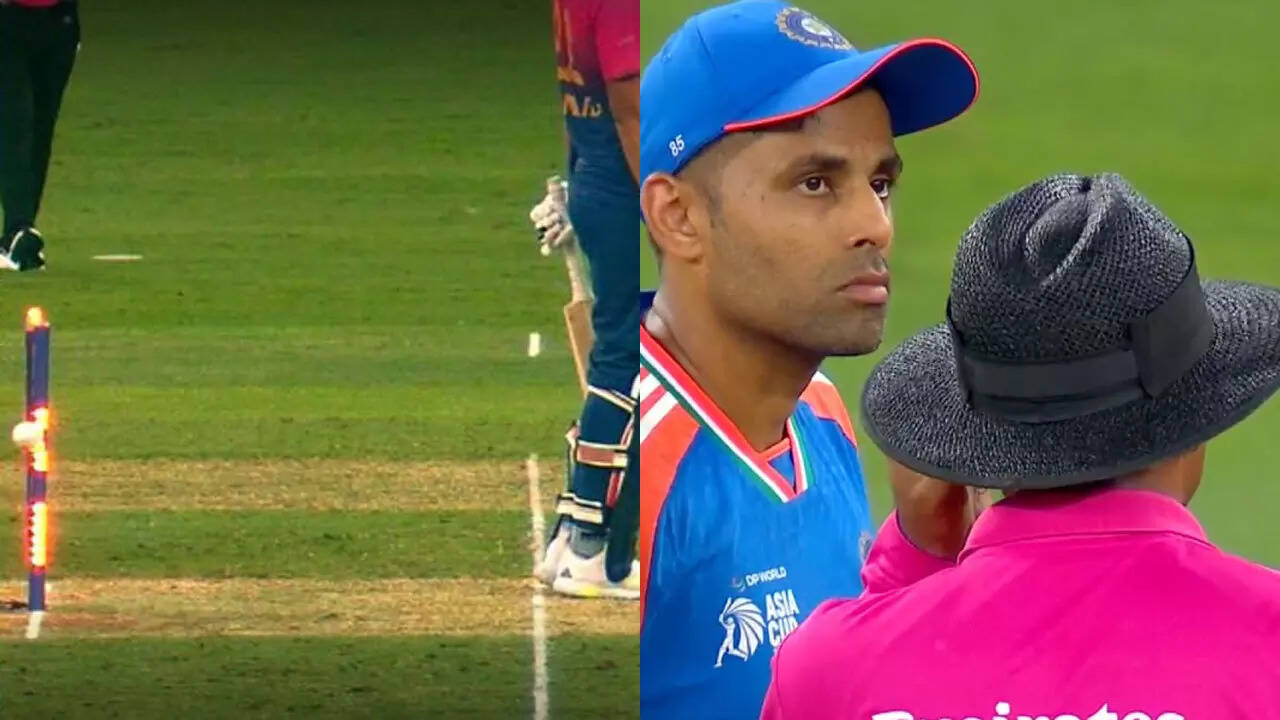 Towel drama in Asia Cup! Third umpire says OUT, but Surya withdraws appeal
