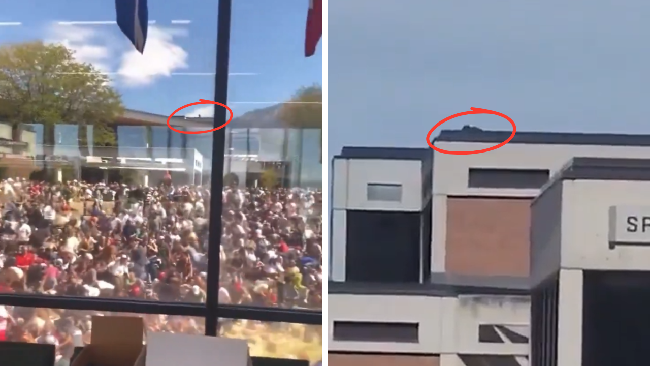 Assassin caught on cam? Chilling footage shows figure dodging across roof; moments after Charlie Kirk was fatally shot