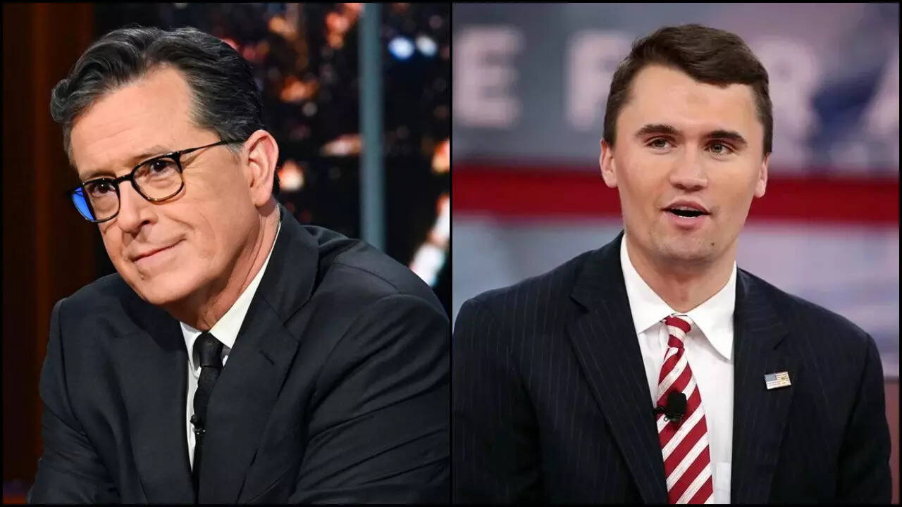 Stephen Colbert reacts to Charlie Kirk's demise
