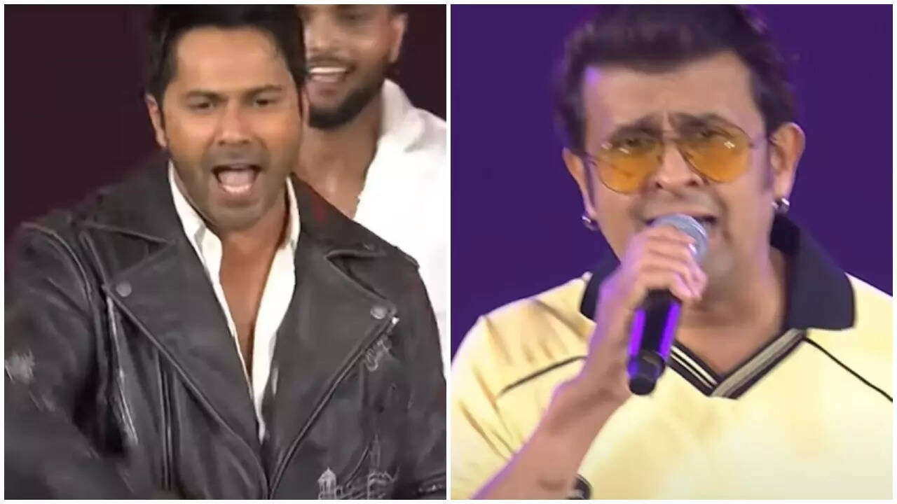 Varun and Sonu Nigam perform on 'Bijuria' at YT Fan Fest