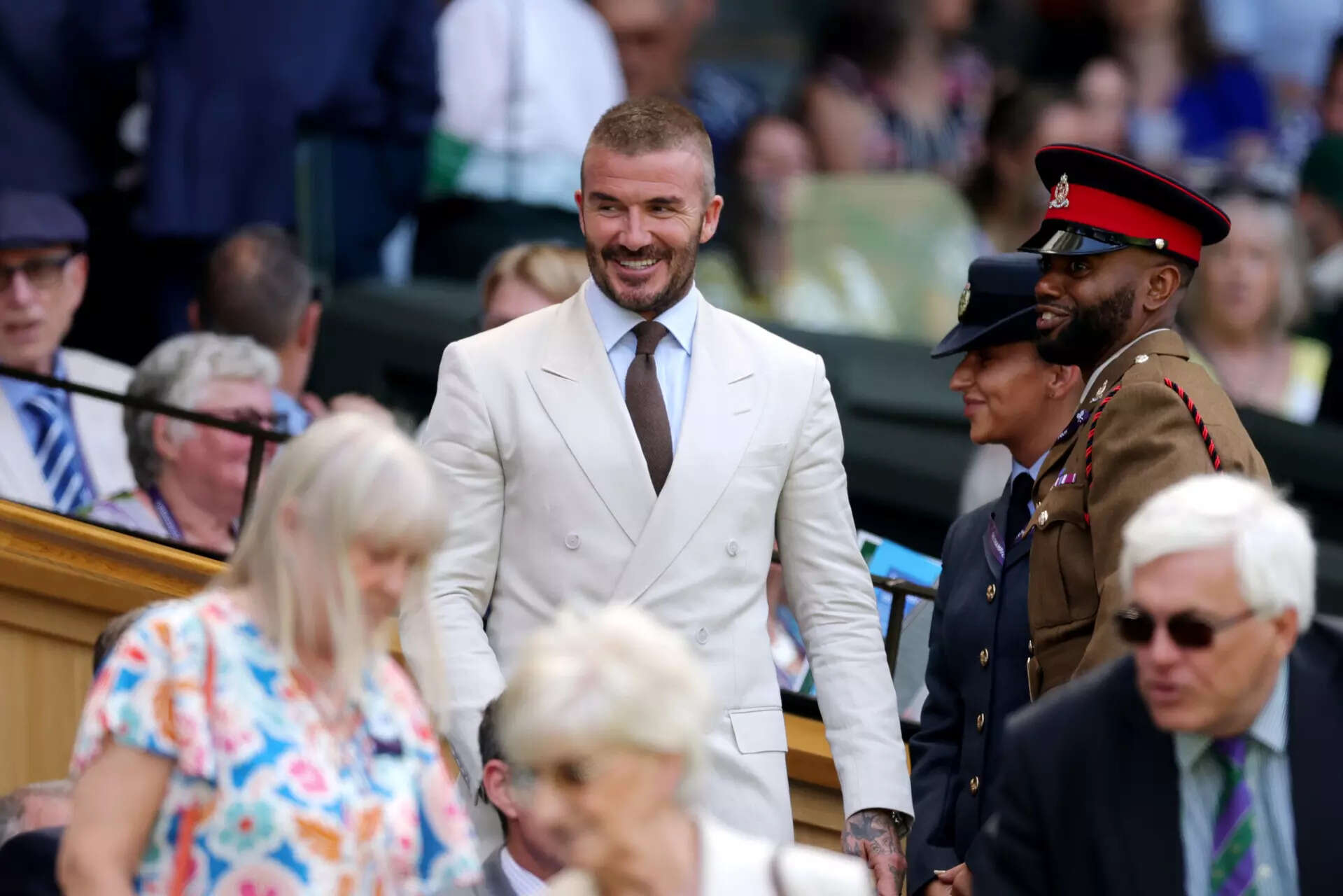 Tennis queens meet Beckham: Viral pics of Sabalenka, Sharapova break internet