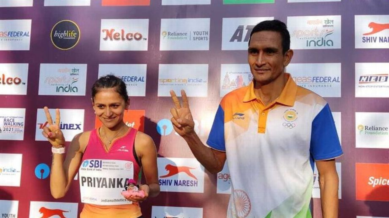 World Athletics Championships: India’s Sandeep Kumar 23rd, Priyanka 24th in 35km race walk