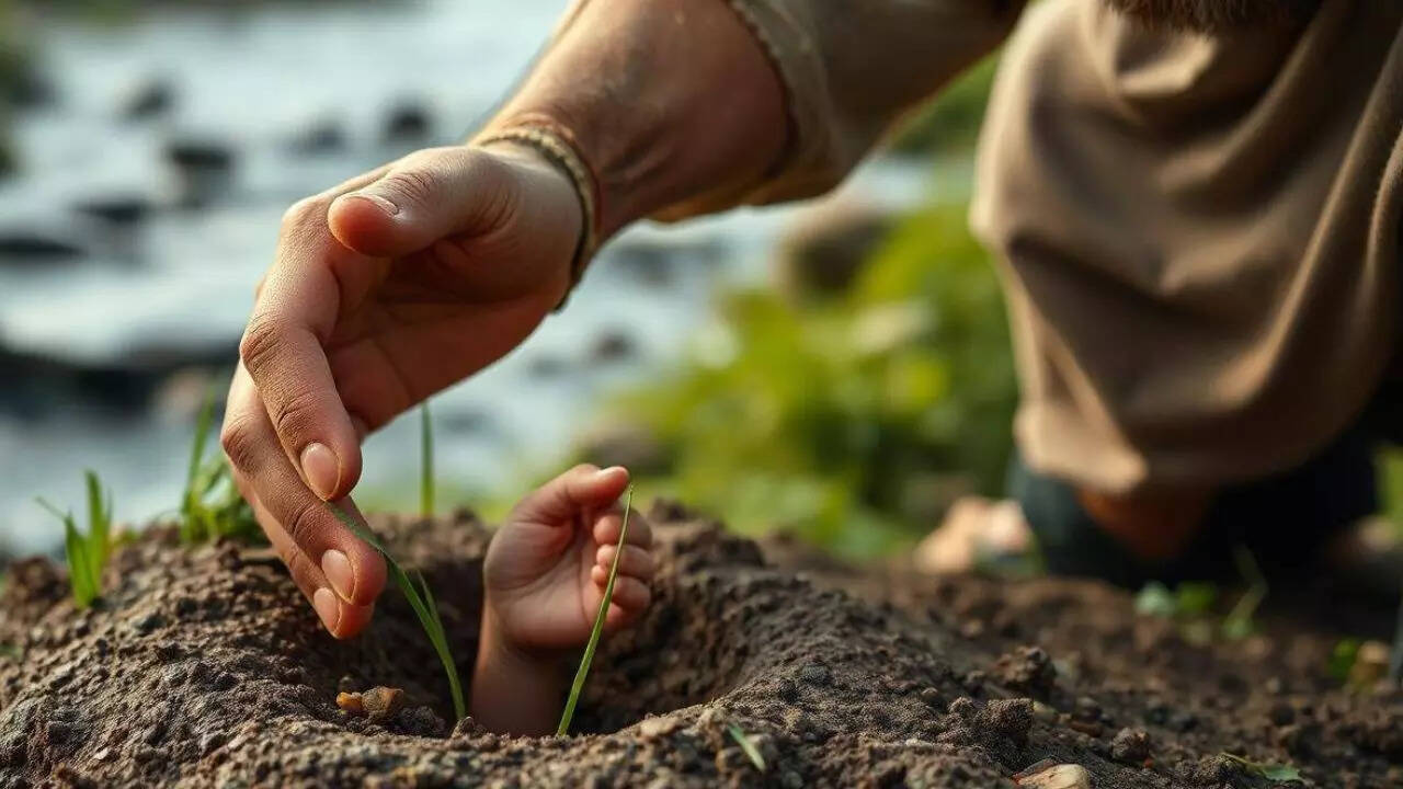 'Covered with ants': Newborn girl buried alive in UP, saved after shepherd spots hand