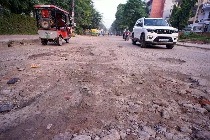 Riddled with craters after monsoon, revamp for 110km of Gurgaon roads by Oct end