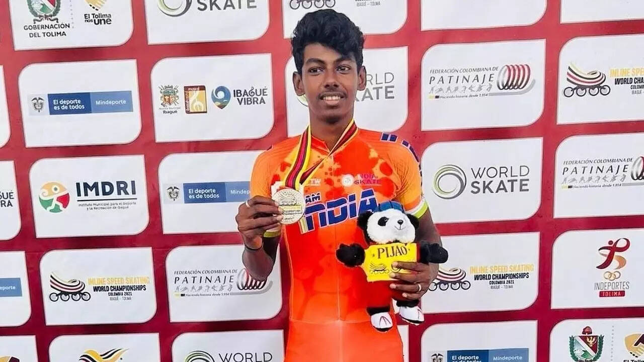 Velkumar creates history; wins India's first-ever gold at Speed Skating World C'ships