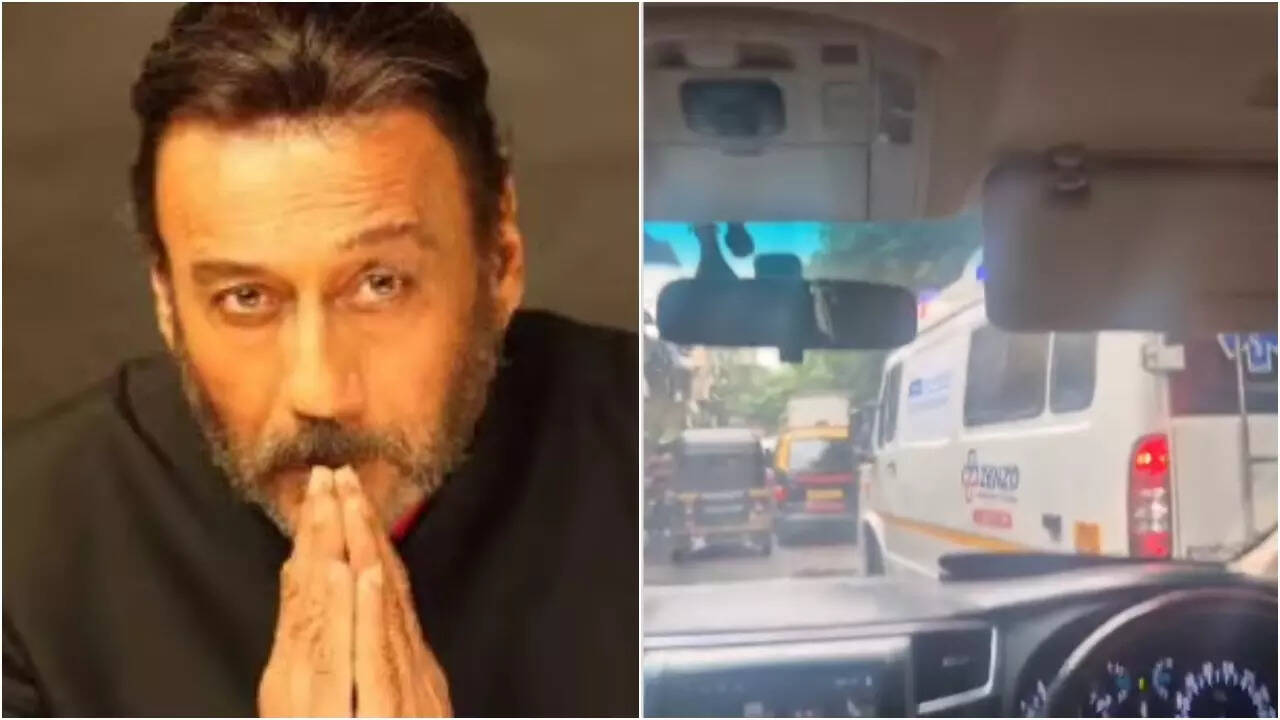 Jackie Shroff shows an ambulance stuck in Mumbai traffic