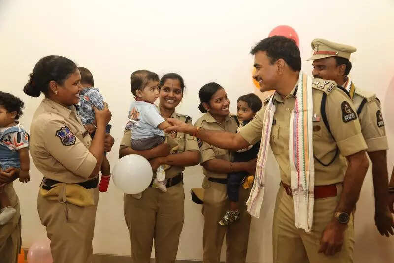 Kids of police officers get free creche
