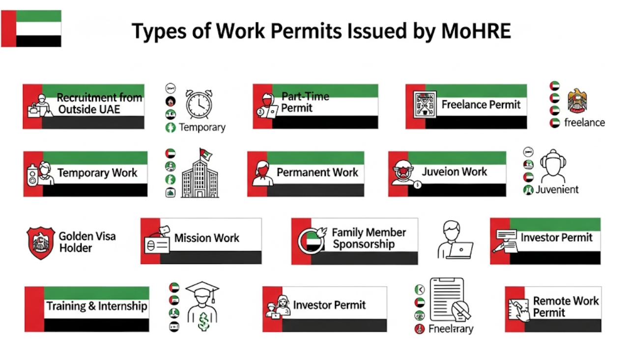 The 13 official UAE Work Permits: Complete details on eligibility, requirements, explained