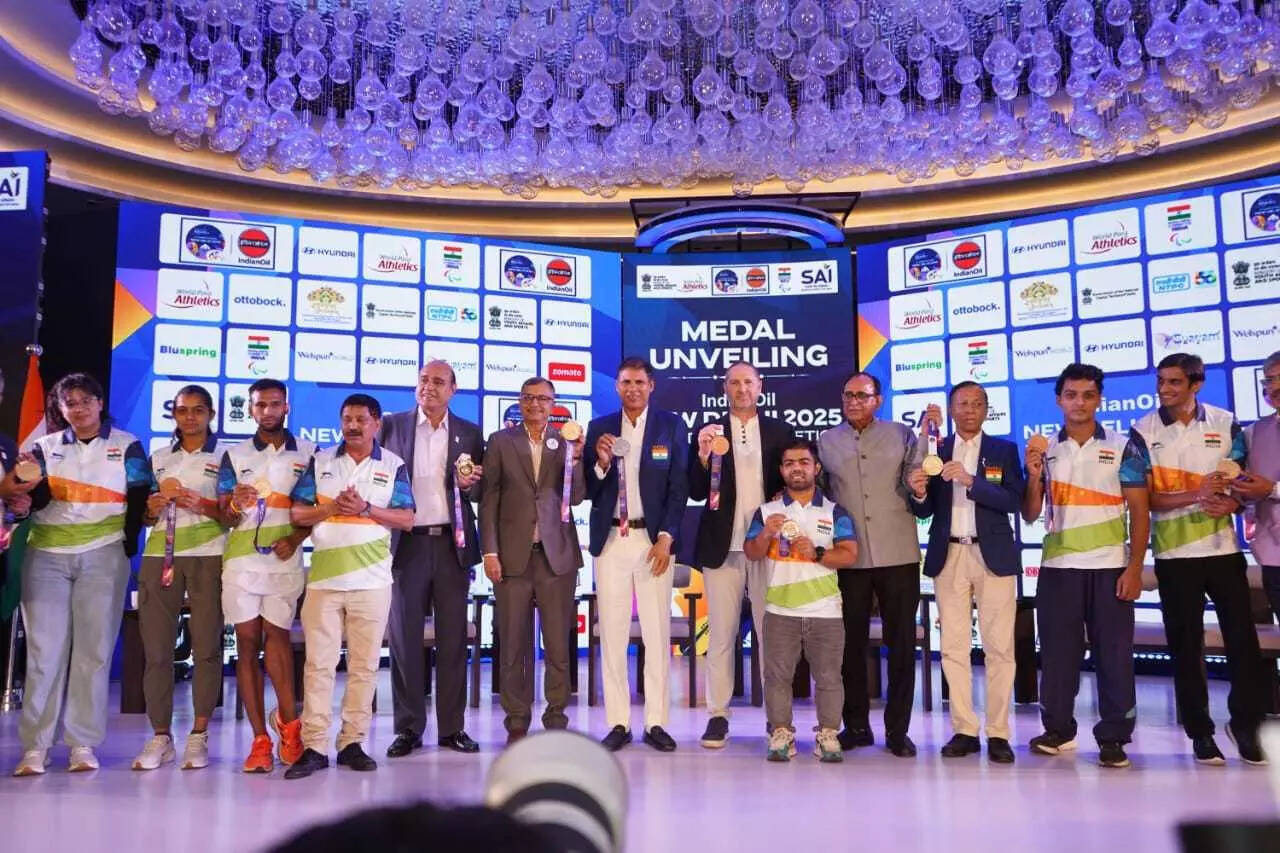 India unveils striking medals for World Para Athletics Championships New Delhi