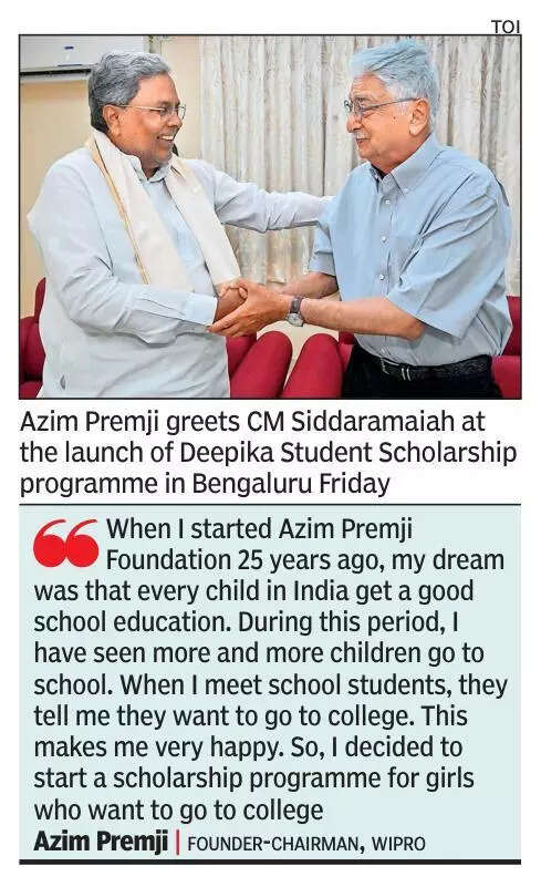 Karnataka govt schoolgirls to get scholarship in higher education