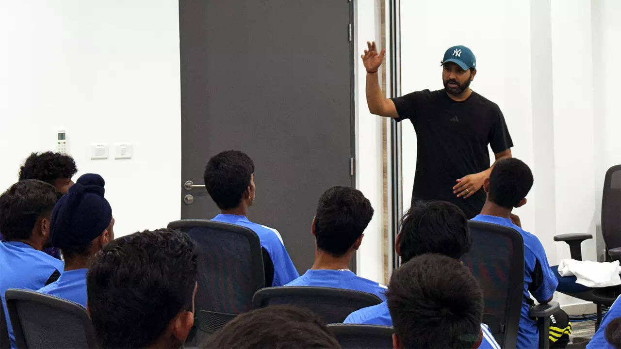 Rohit Sharma inspires India's U19 players in special session at BCCI CoE