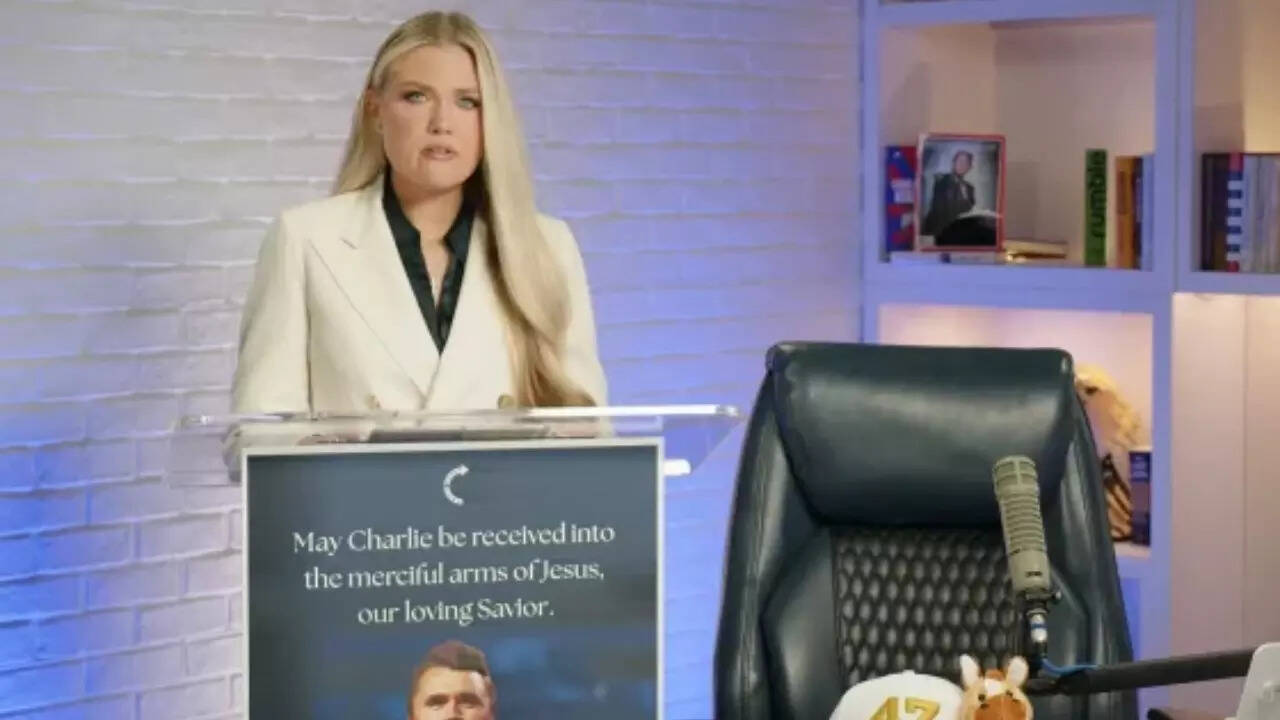 'I wear his pendant': Erika Kirk remembers slain husband Charlie