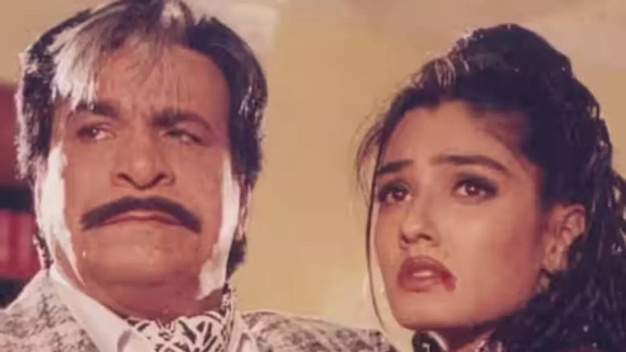 Raveena once recalled 'Dad' Kader Khan supported her