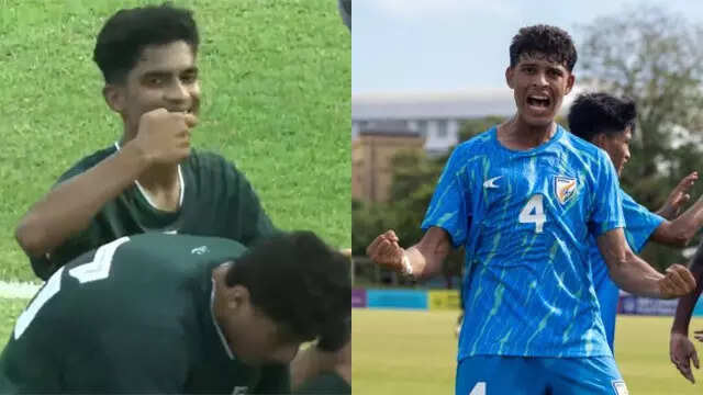 Watch: Pak U17 footballer's 'tea celebration' antics amid Haris Rauf gesture row