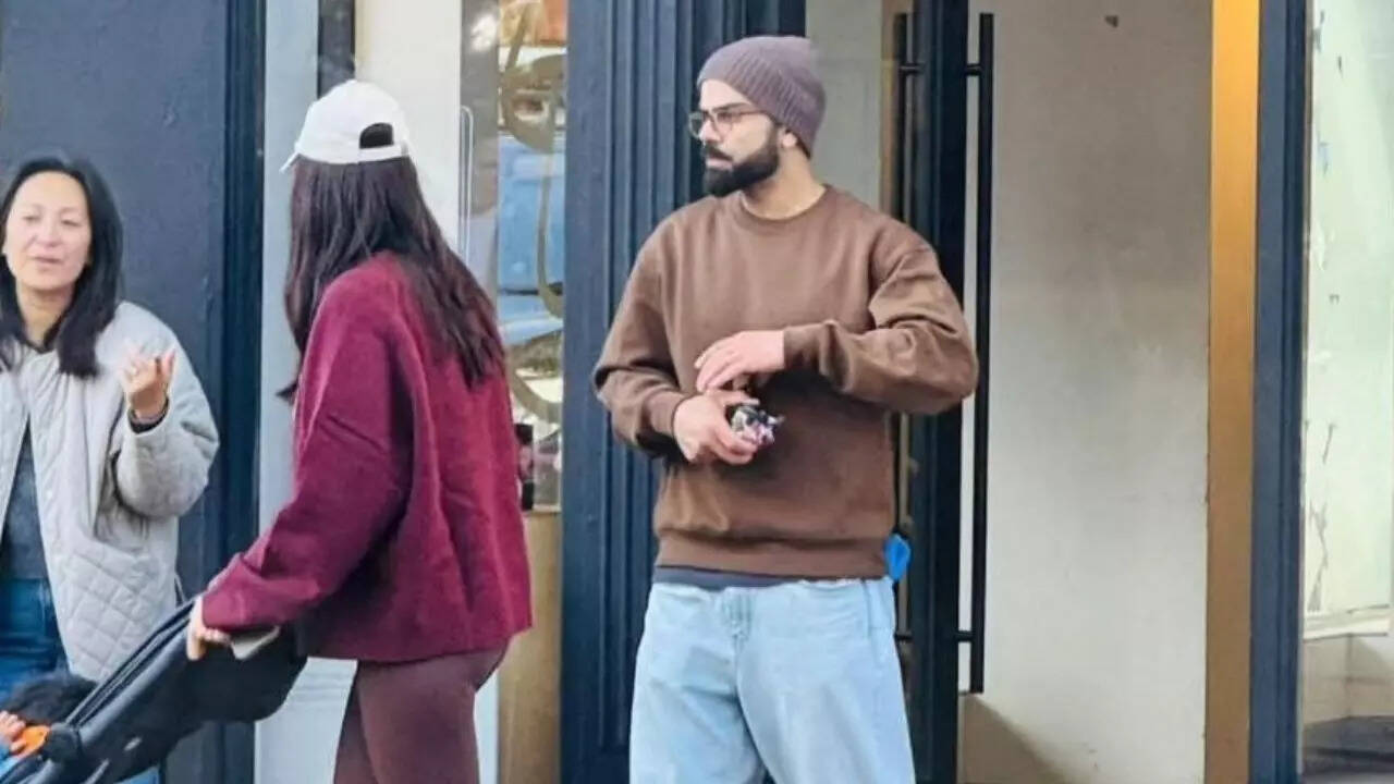 Photos: Kohli spotted wearing street-style beanie in London alongside Anushka