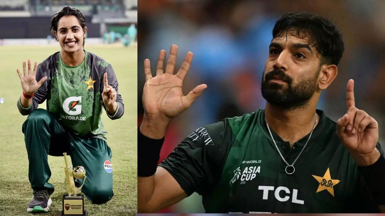 Another storm brews! Pak women’s cricketer copies Haris Rauf's '6-0' celebration