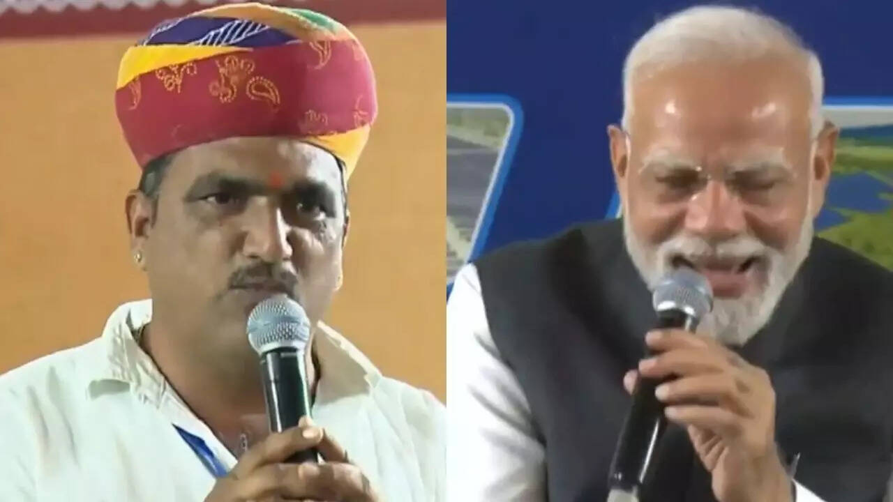 Rajasthan: Farmer's 'aalu se sona' jibe leaves PM Modi in splits - watch