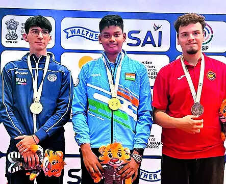 15-year-old Jonathan Antony tops qualifiers, clinches gold at ISSF Junior World Cup