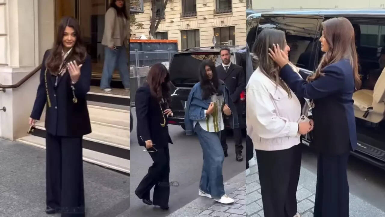 Aishwarya, Aaradhya in Paris for fashion week: VIDEO