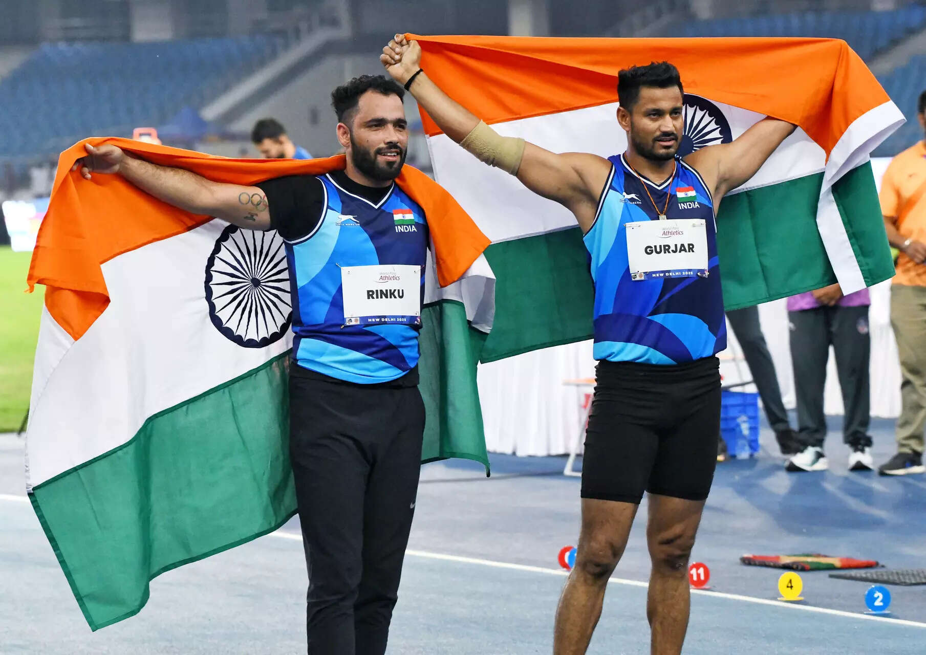 Rinku Hooda and Sundar Singh Gurjar secure historic 1-2 for India at World Para Athletics Championships
