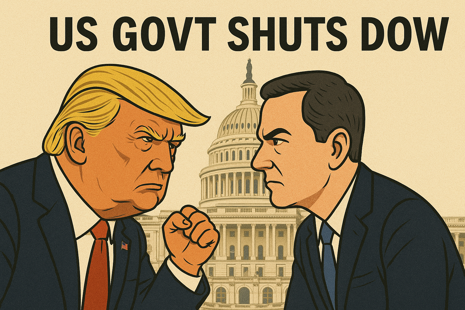 US govt shuts down: Donald Trump vs Democrats - who will blink first?