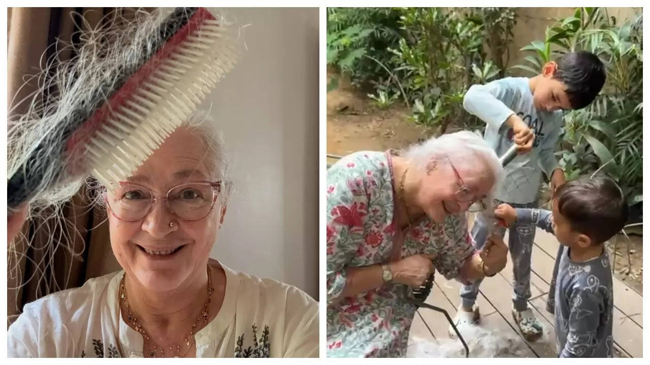 Nafisa Ali’s grandkids help her cope with hair fall amid chemo