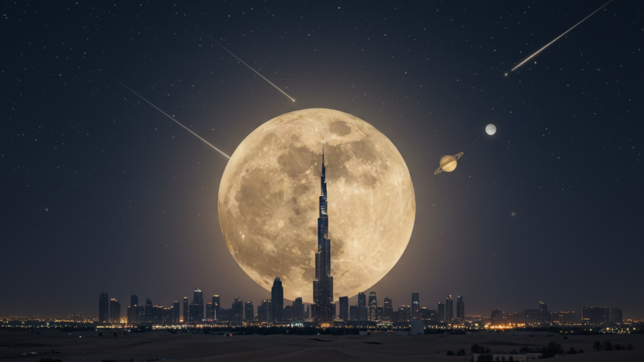 UAE skies to glow with three consecutive supermoons and meteor showers in 2025