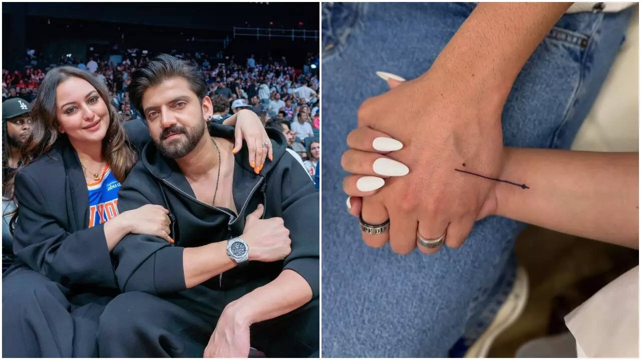 Sonakshi and Zaheer celebrate bond with matching tattoos
