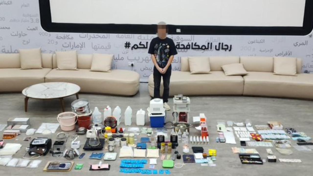 Dubai Police bust drug network operating from residential villa, seize 40kg of narcotics