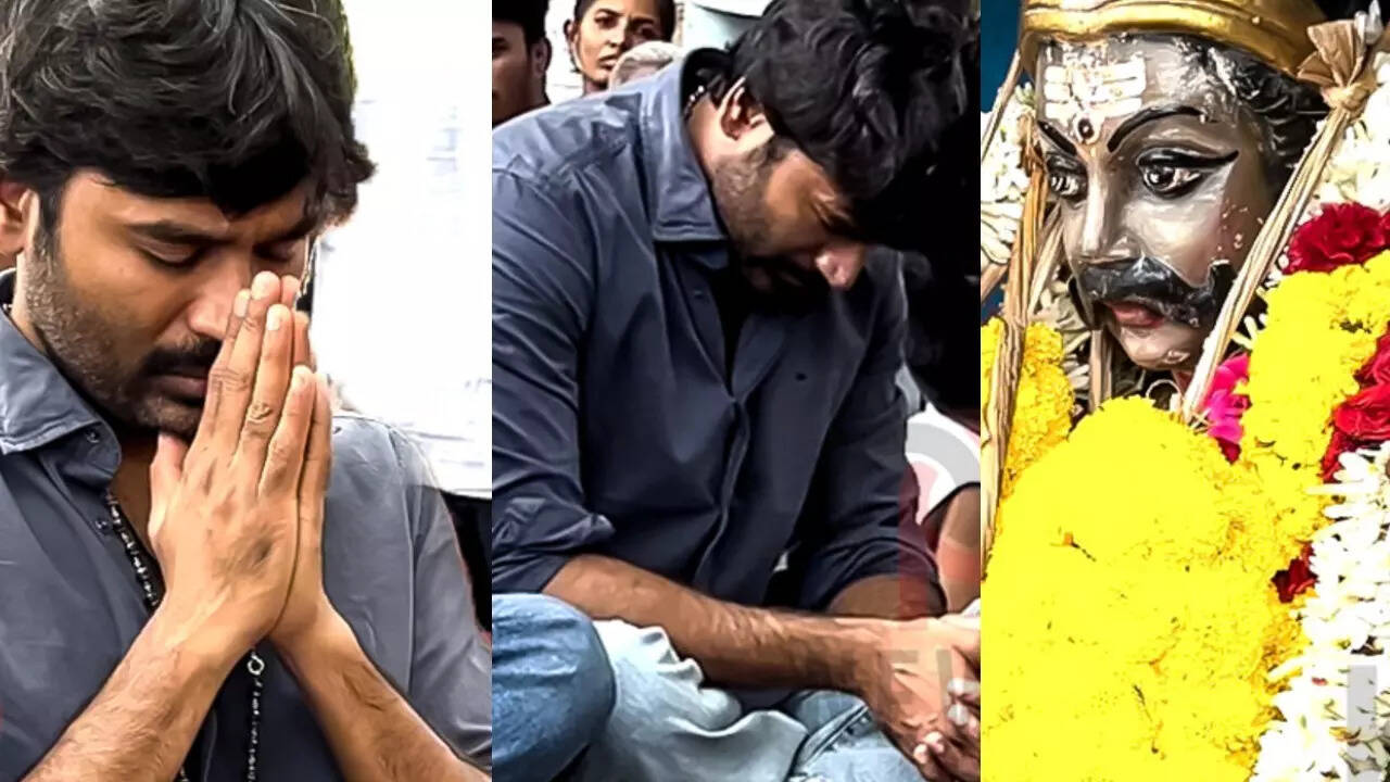 'Idli Kadai' success: Dhanush visits ancestral temple with family