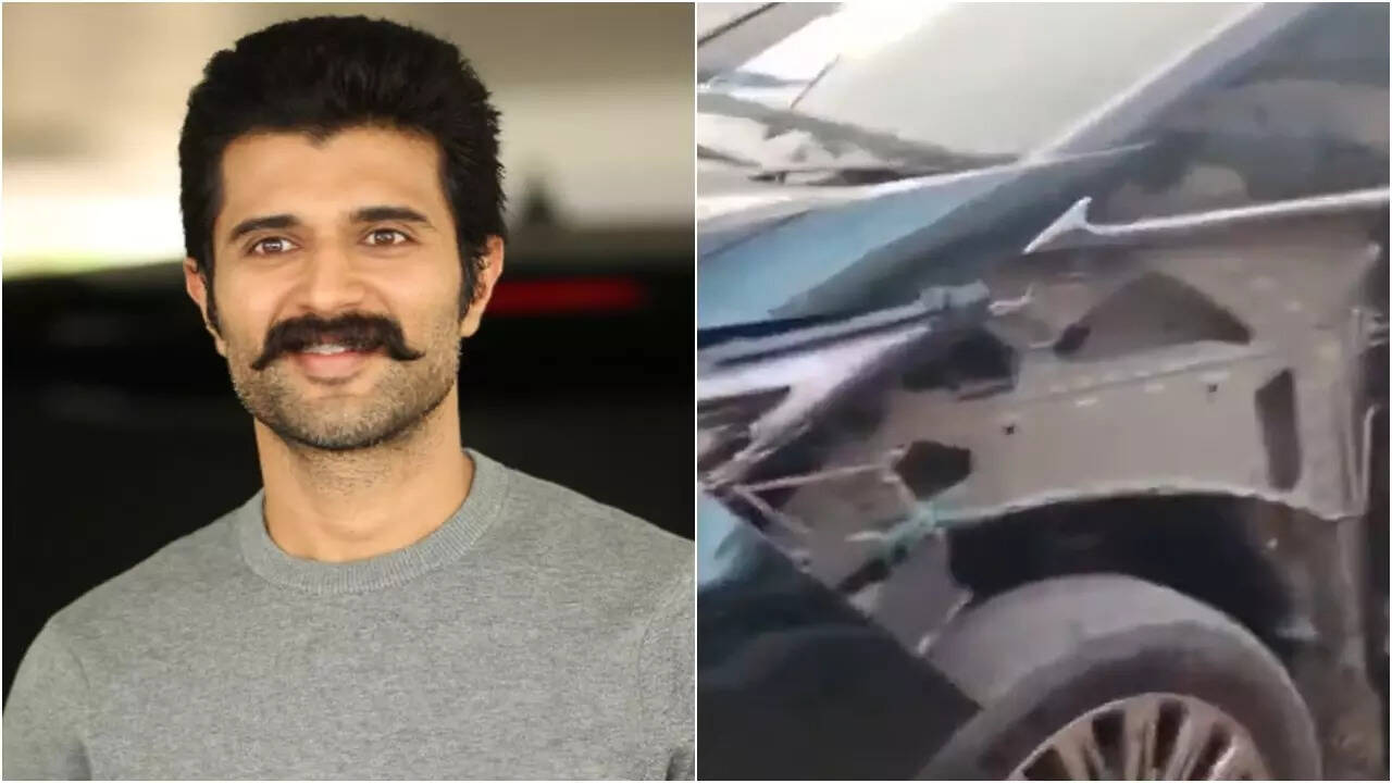 Vijay Deverakonda meets with accident: Car collides with another