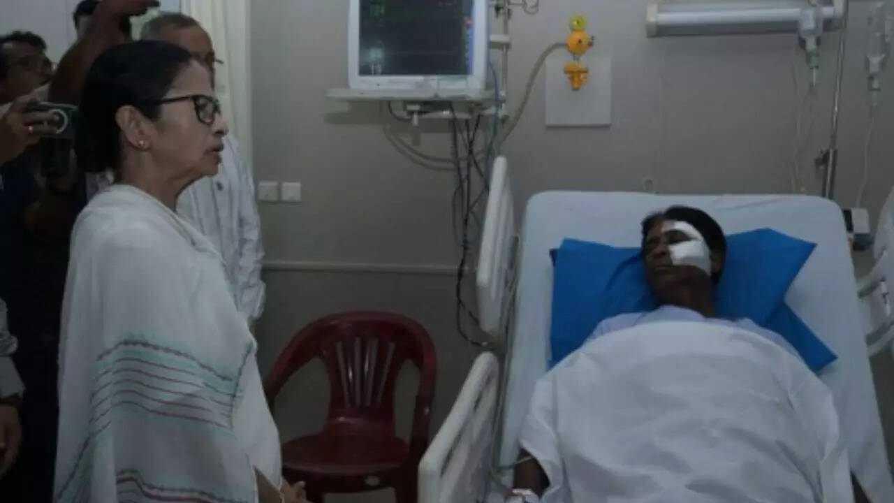 Theres nothing serious: Mamata on condition of injured BJP MP Khagen Murmu - watch