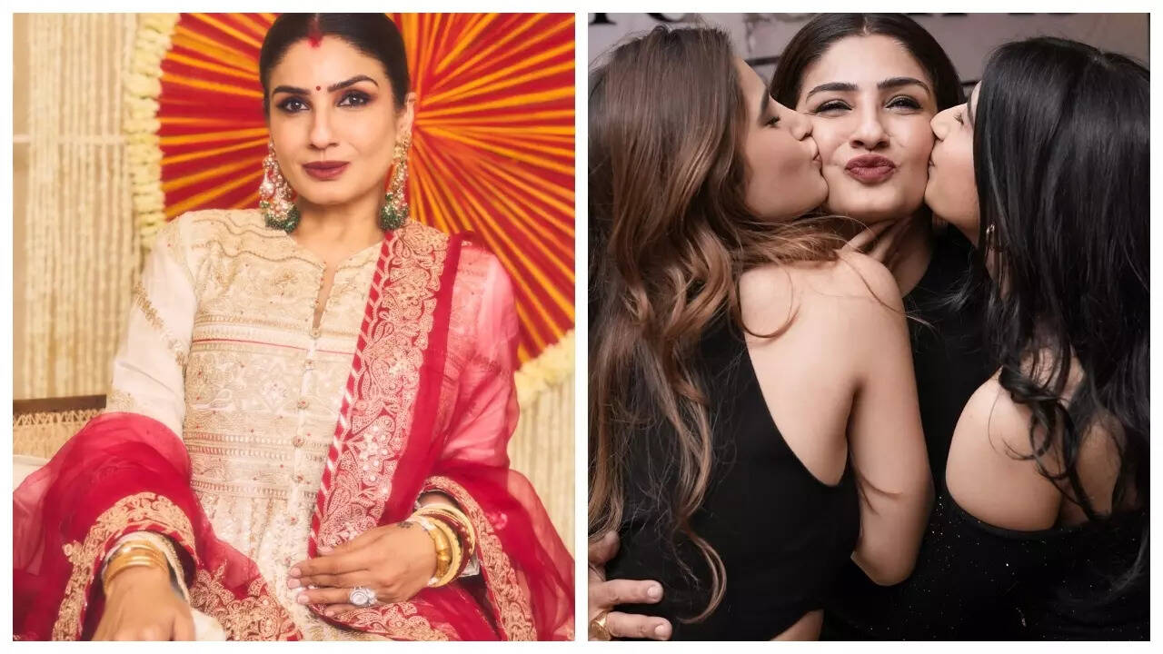 Raveena fasts for her entire family on Karwa Chauth