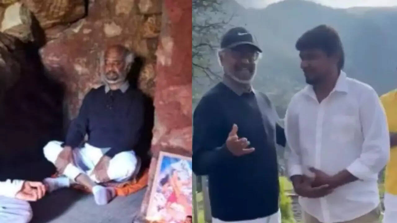 Rajinikanth meditates at Mahavatar Babaji cave