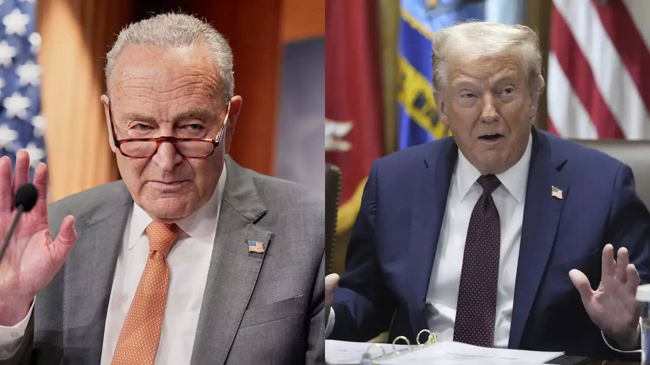 ‘From can’t shutdown to shutdown’: Donald Trump blasts Chuck Schumer over 'every day gets better' remark - GOP rallies behind
