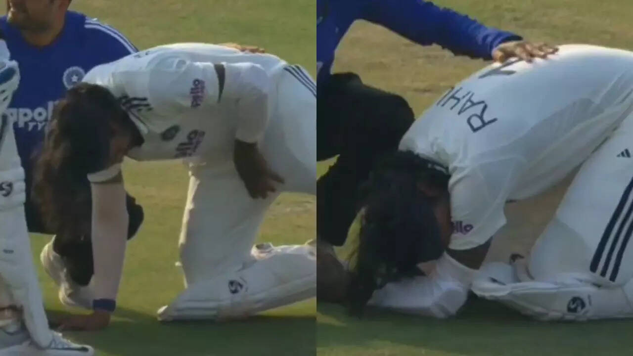 Ouch! KL Rahul cries out in pain after ball strikes him on the box – WATCH