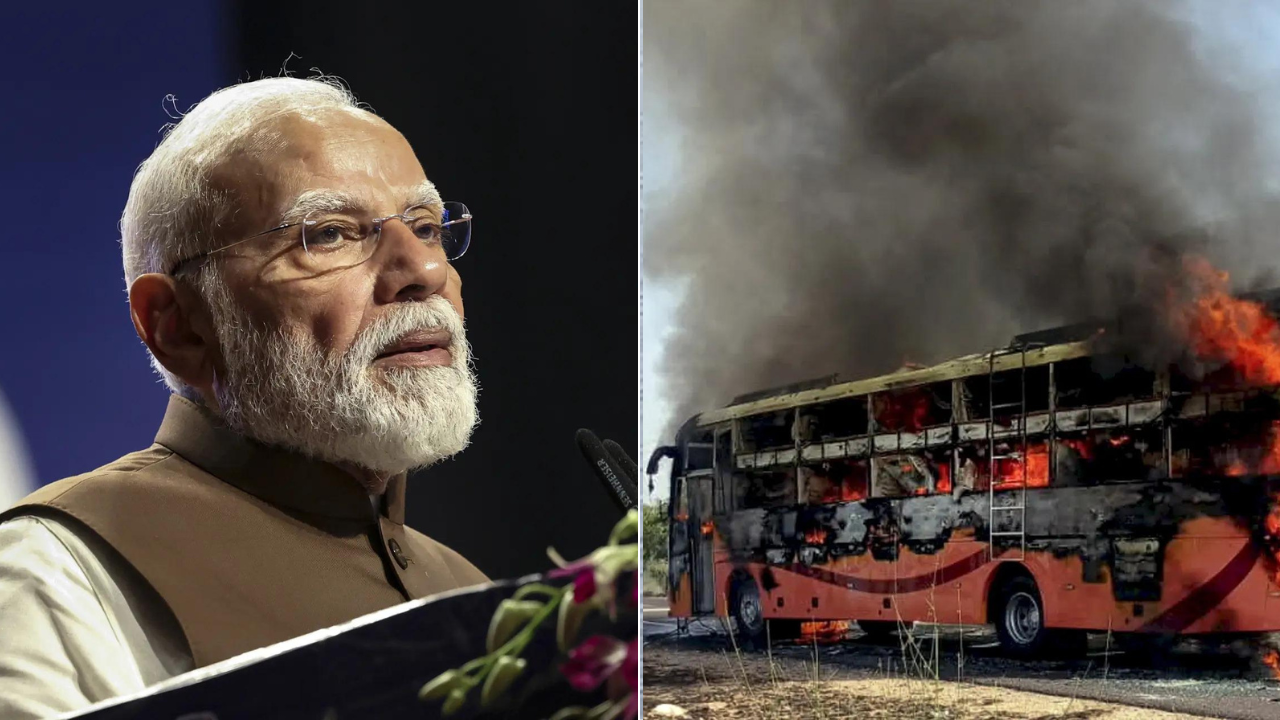 Jaisalmer bus fire: 20 dead; PM Modi says distressed by loss, announces ex-gratia of Rs 2 lakh