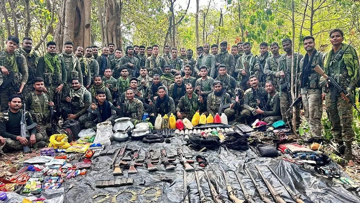 &lsquo;Landmark day&rsquo;: Abujhmarh, North Bastar Naxal-free; 170 to surrender in largest ever mass laydown