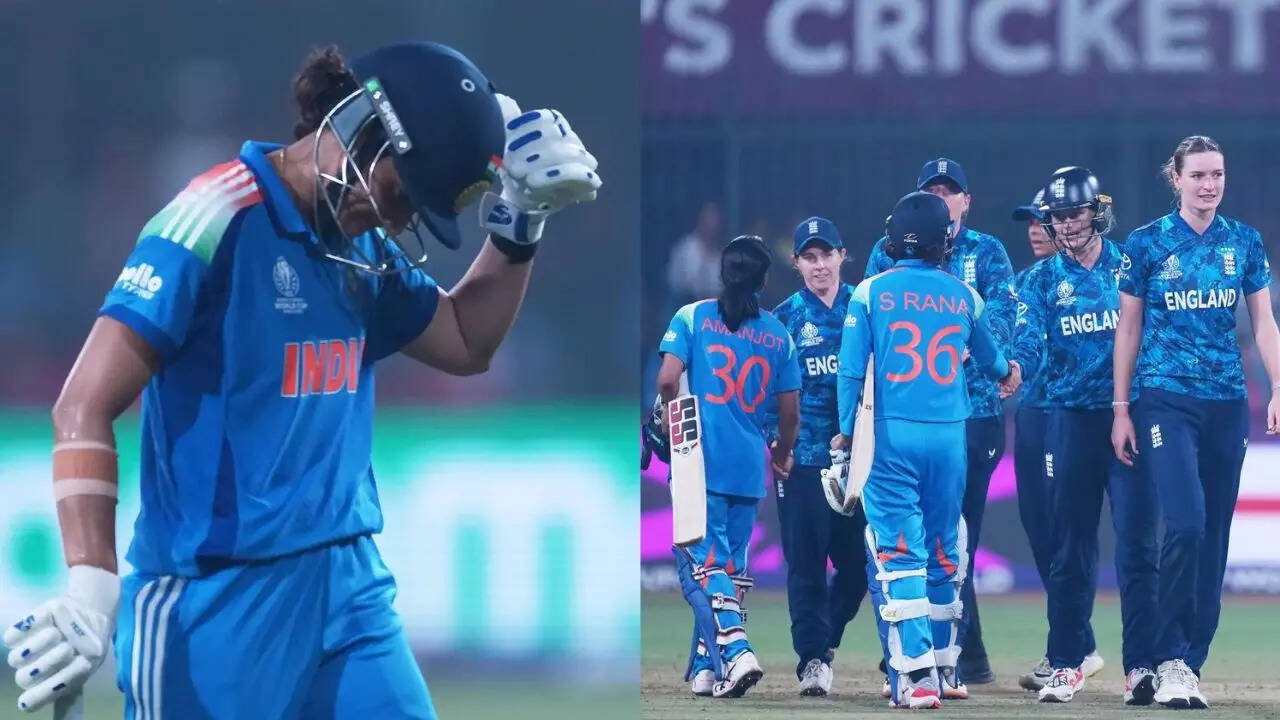 Women's WC: IND suffer heartbreaking defeat vs ENG; semi-final hopes take huge hit