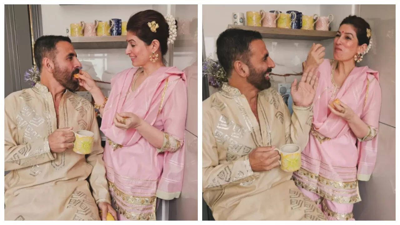 Akshay and Twinkle celebrate Diwali in London