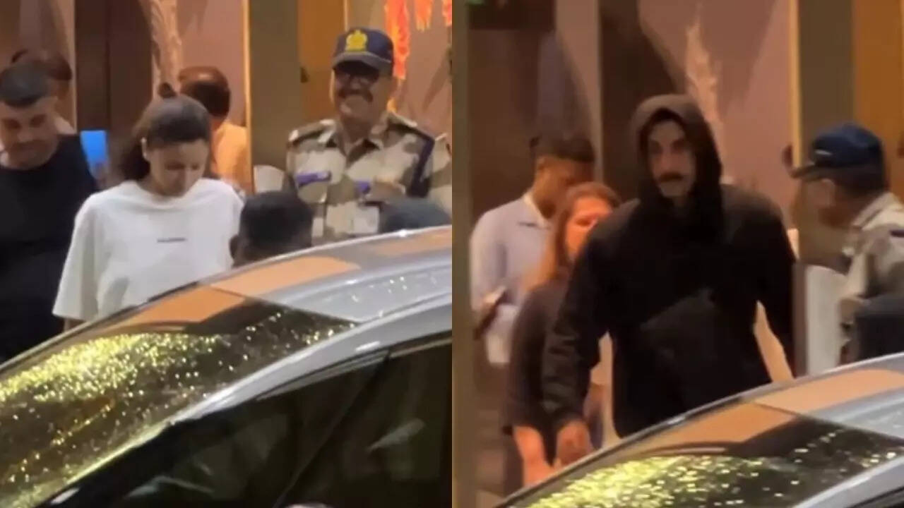 Alia Bhatt, Ranbir Kapoor return to Mumbai in a casual avatar, wave at the paps - VIDEO