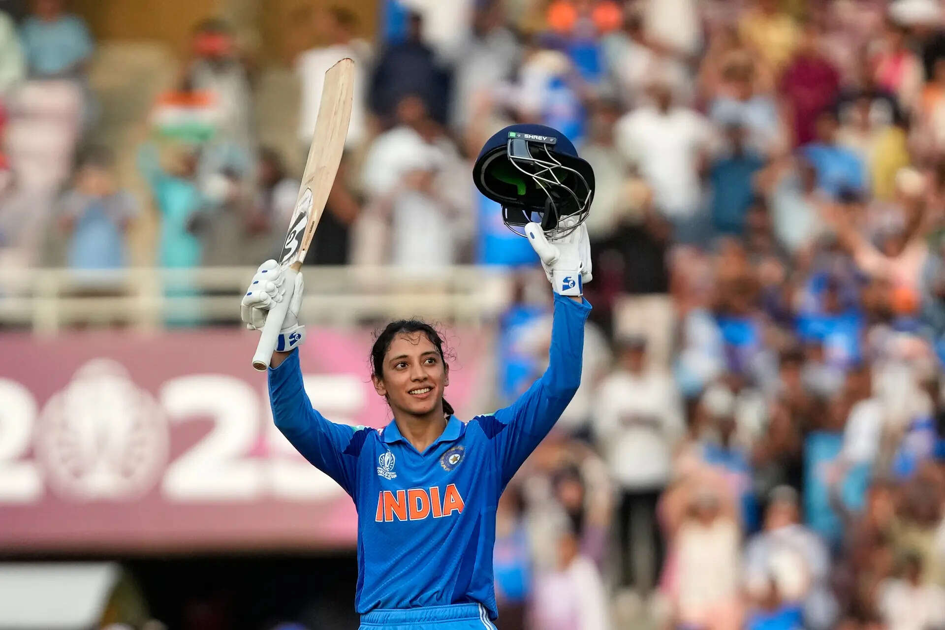 India vs New Zealand Women's WC: Pratika, Mandhana & Jemimah fire IND past 300; rain halts play