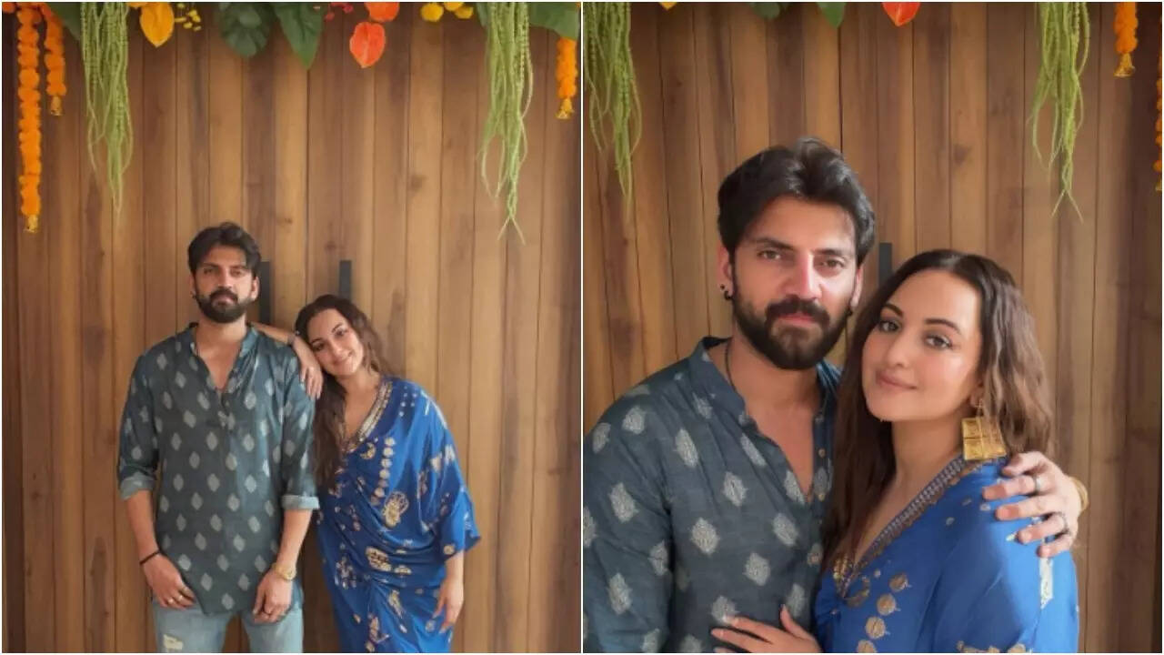 Sonakshi-Zaheer celebrate 1ST Diwali at their new apartment